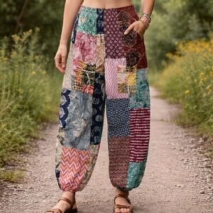 Kathmandu Multicolor Patchwork Pants